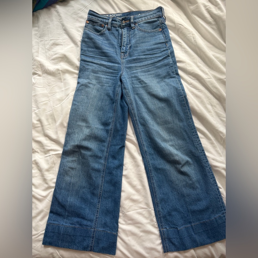 J.Crew High-Rise Five Pocket Wide-Leg Women’s Jeans 24P
